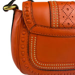 Gucci Orange Leather Snaffle Shoulder Bag