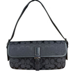 Coach Vintage CC Black Flap Shoulder Bag
