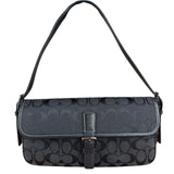Coach Vintage CC Black Flap Shoulder Bag