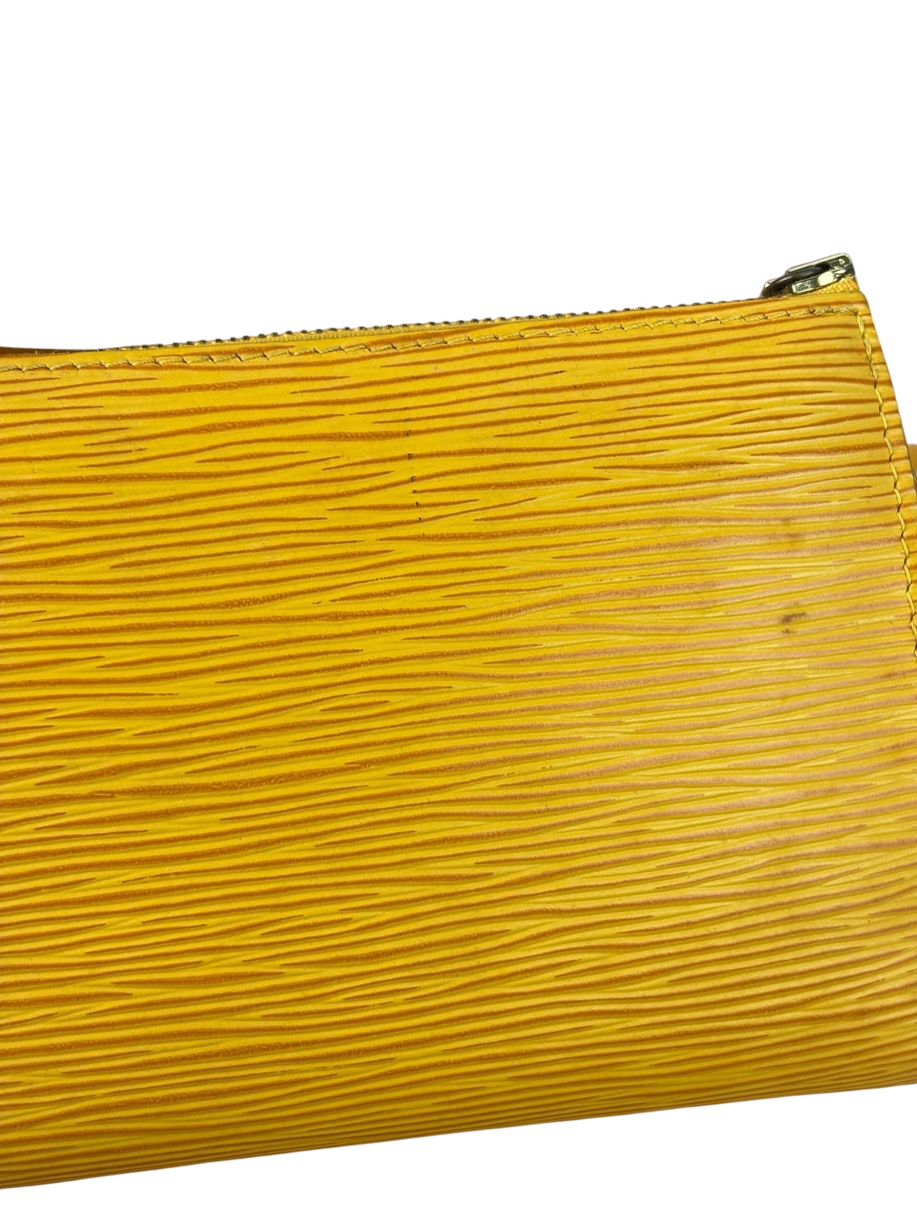 Louis Vuitton Yellow Epi Leather Pochette