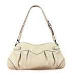 Salvatore Ferragamo Beige Gancini Buckle Shoulder Bag