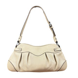 Salvatore Ferragamo Beige Gancini Buckle Shoulder Bag
