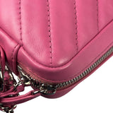 Chanel Pink Chevron Leather Promenade Chain Shoulder Bag 2018