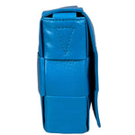 Bottega Veneta Cyan Leather Cassete Bag