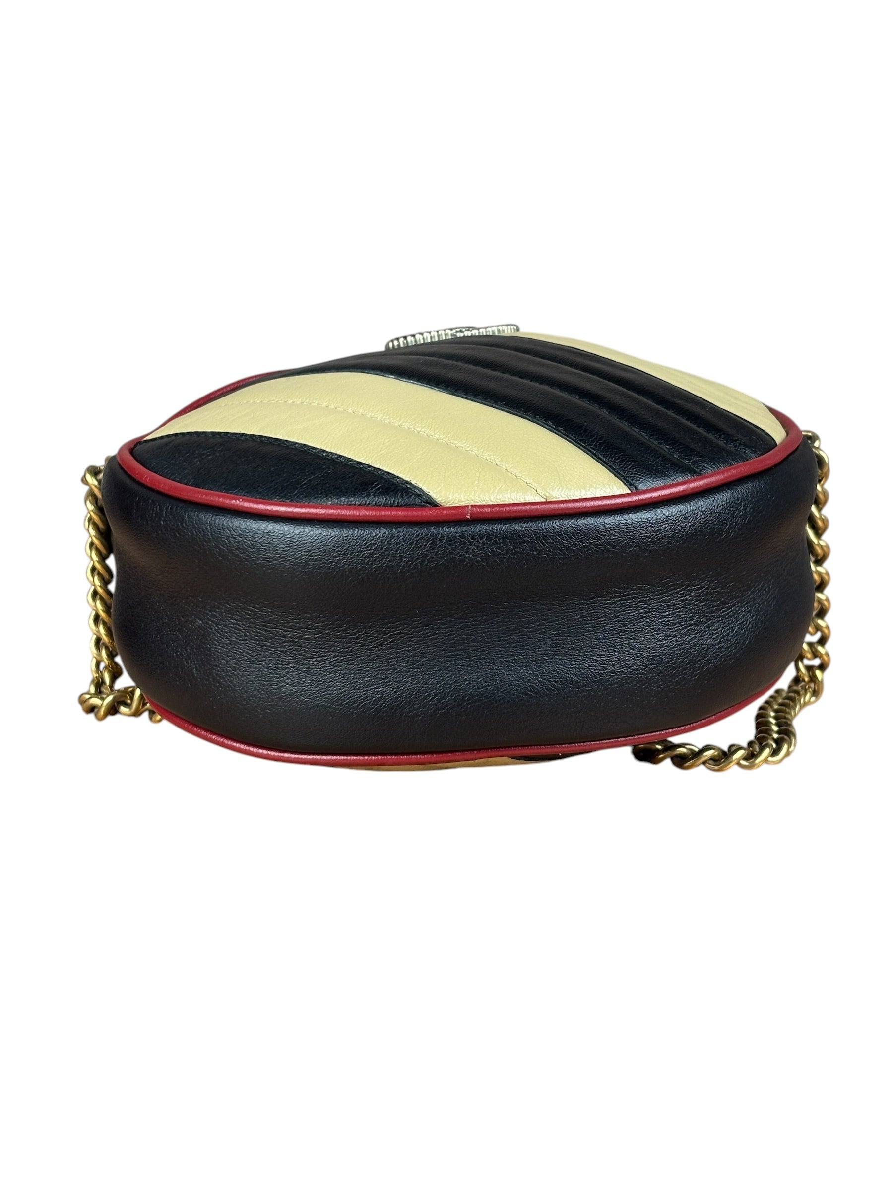 Gucci Multicolor Leather Azalea Marmont Round Crossbody
