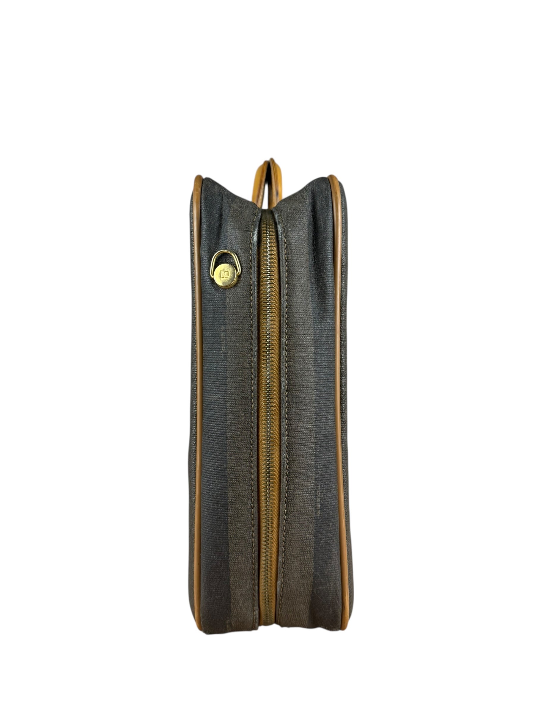 Fendi FF Vintage Striped Briefcase