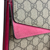 Gucci Dionysus GG Supreme Shoulder Bag Beige/Pink