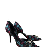 Gucci Vintage Horsebit Open Toe Pumps