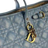 Christian Dior Blue Leather Panarea Tote