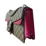 Gucci Dionysus GG Supreme Shoulder Bag Beige/Pink