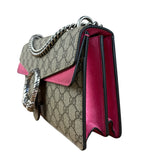 Gucci Dionysus GG Supreme Shoulder Bag Beige/Pink