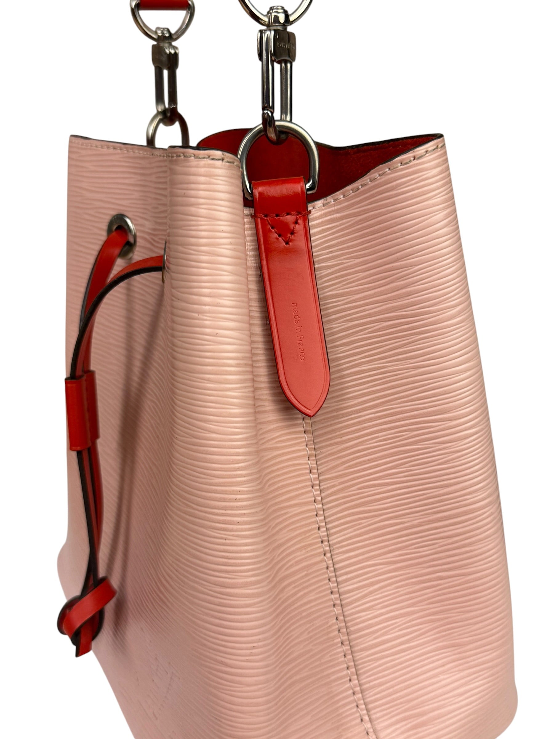 Louis Vuitton Epi Rose Ballerine NeoNoe BB Bucket Handbag