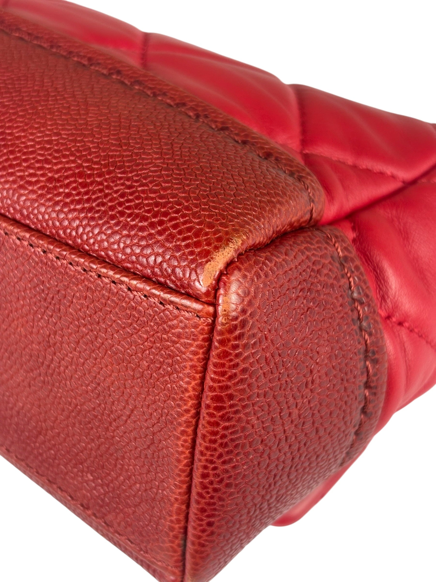 Chanel Red Quilted Leather Boy Flap Bag 2014