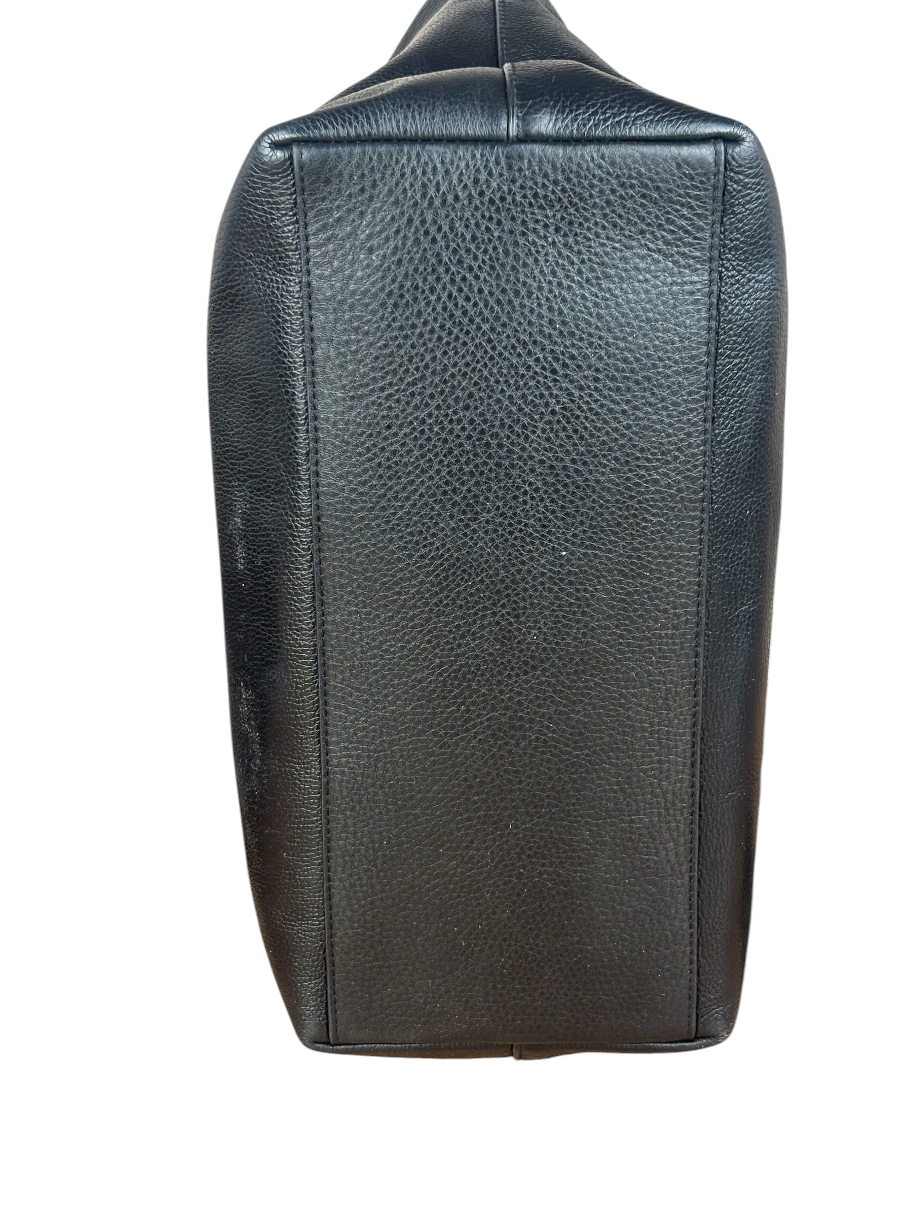 Coach Black Leather City Zip Tote Bag