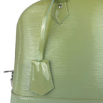 Louis Vuitton Green Patent Epi Alma Handbag