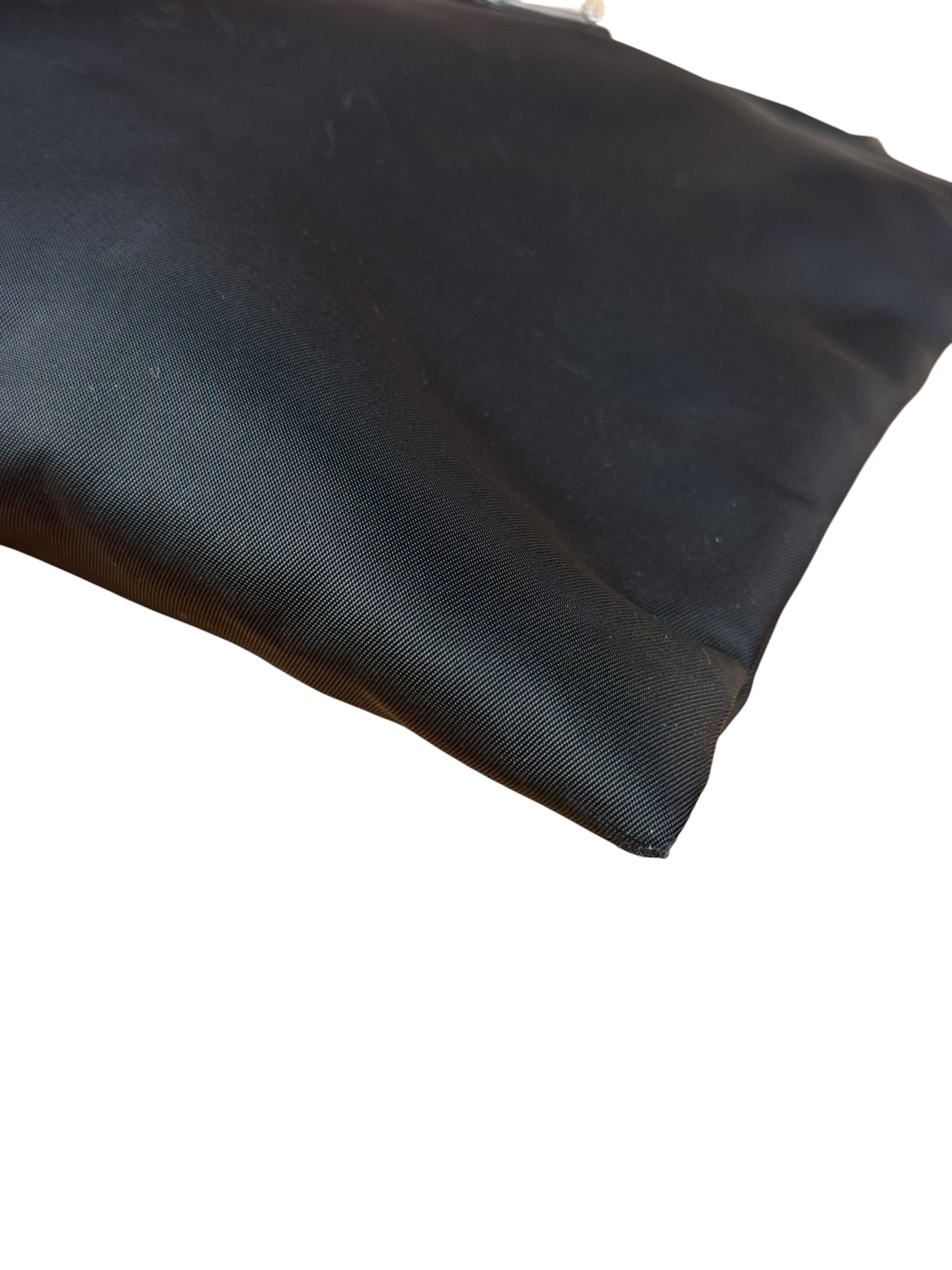 Prada Black Tessuto Small Zip Tote