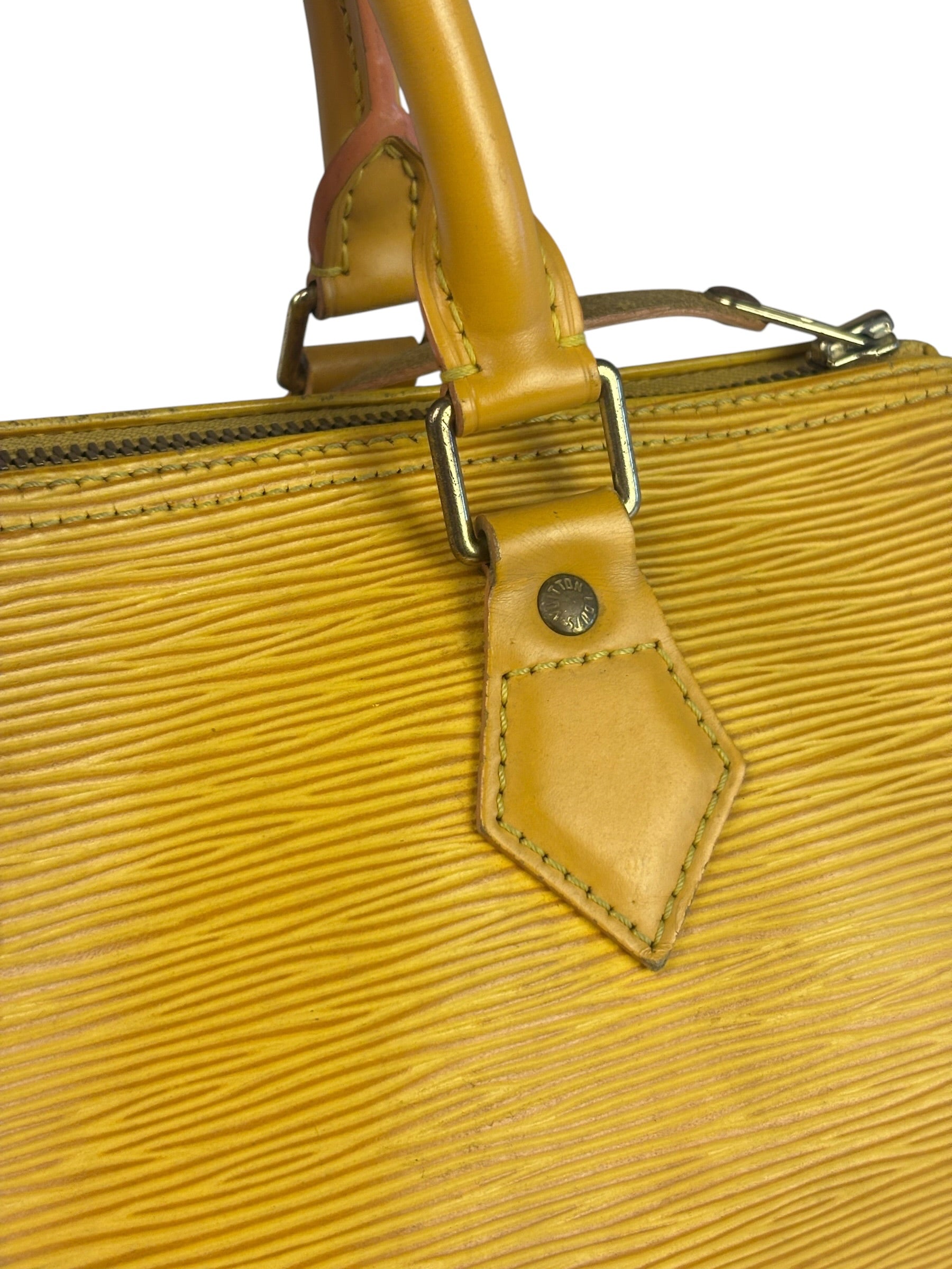 Louis Vuitton Yellow Epi Leather Speedy 25