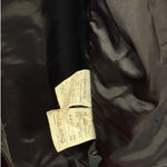 Vintage Black Leather Blazer Coat