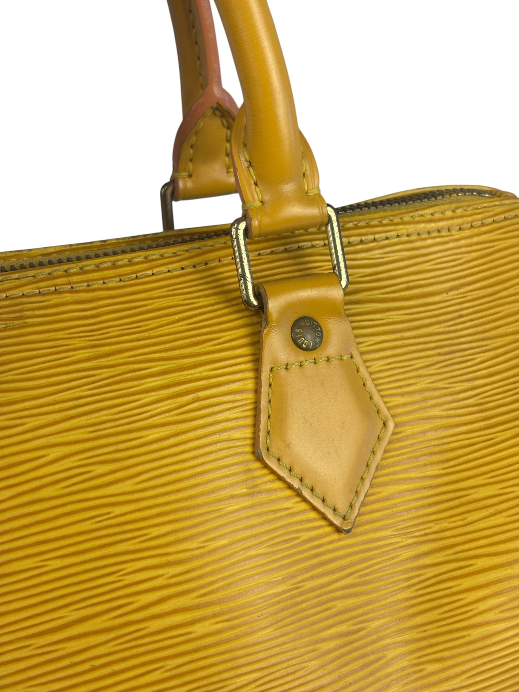 Louis Vuitton Yellow Epi Leather Speedy 25