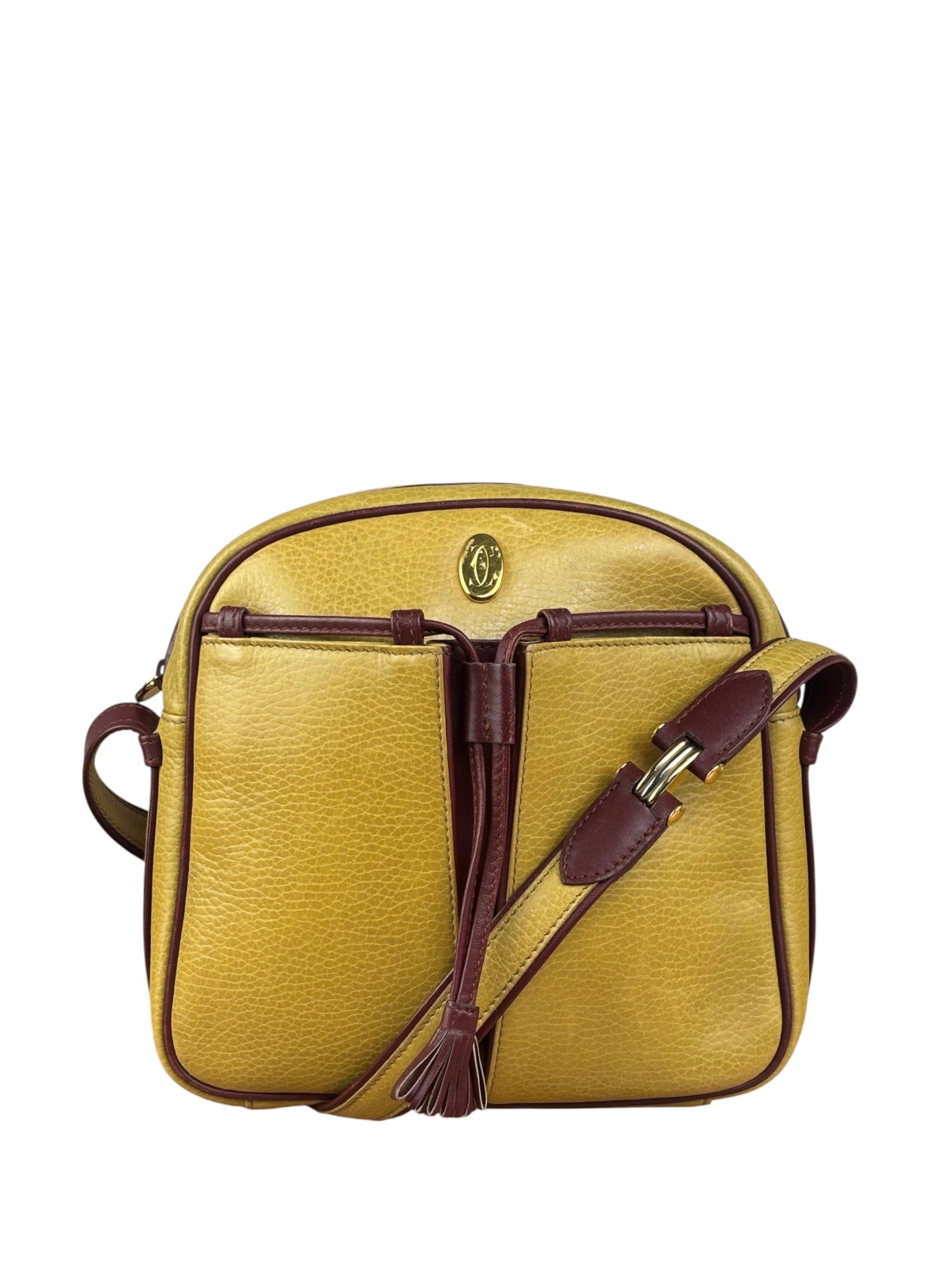 Cartier Vintage Leather Crossbody Camera Bag