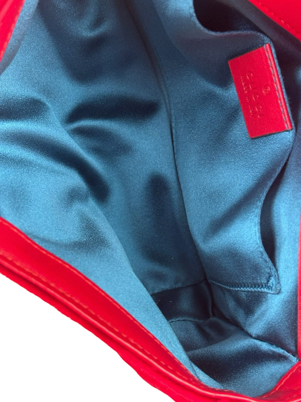 Gucci Hibiscus Red Velvet Matelasse GG Marmont Flap Bag