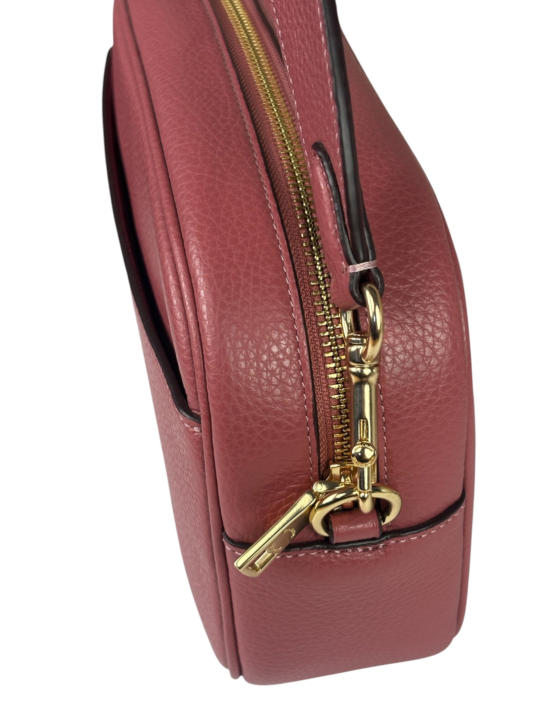 Coach Pink Pebbled Leather Colton Crossbody Bag