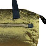 Celine Vintage Green Nylon Puffer Handbag