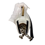 Christian Dior White Leather Micro Vibe Two-Way Bag