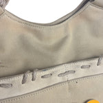 Chanel Vintage Beige Denim/Leather Trim Camellia Rope Tote