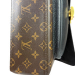 Louis Vuitton Black Leather/ Monogram Marignan 2Way Bag