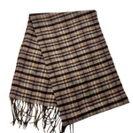MCM Plaid Wool Scarf
