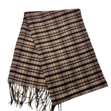 MCM Plaid Wool Scarf