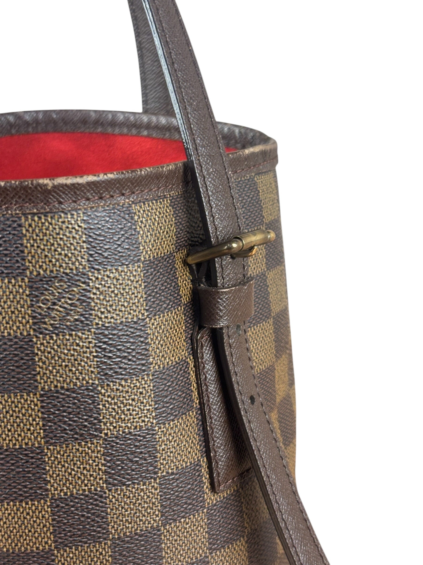 Louis Vuitton Damier Ebene Marais PM Bucket Bag