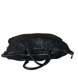 Bottega Veneta Black Intrecciato Large Handbag