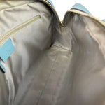 Gucci Blue Leather Micro GG Bowler Bag