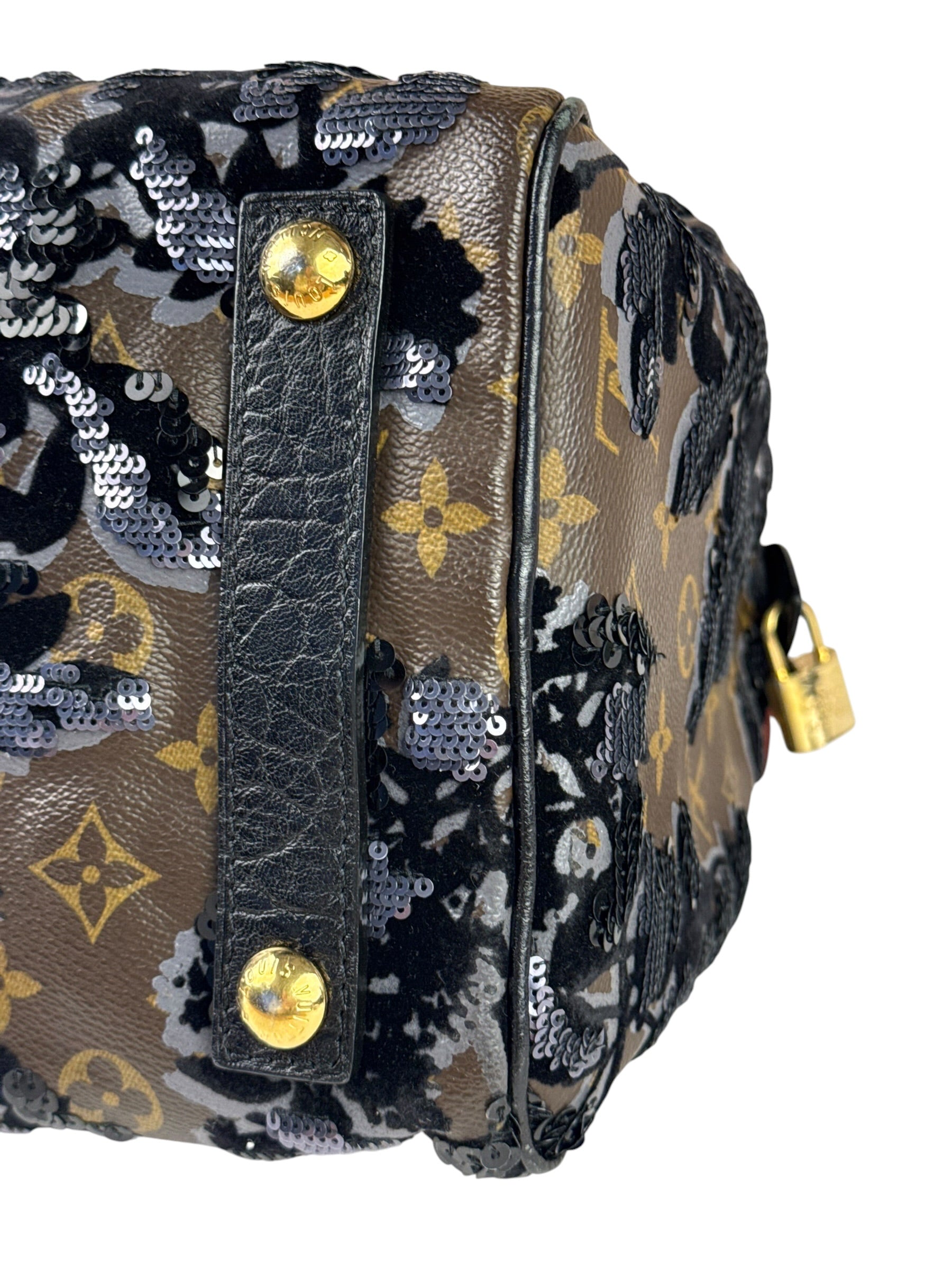 Louis Vuitton Limited-Edition Monogram Fleur De Jais Speedy 30