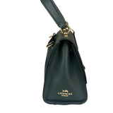 Coach Teal Crossgrain Leather Tilly Satchel 23 Two-Way Bag