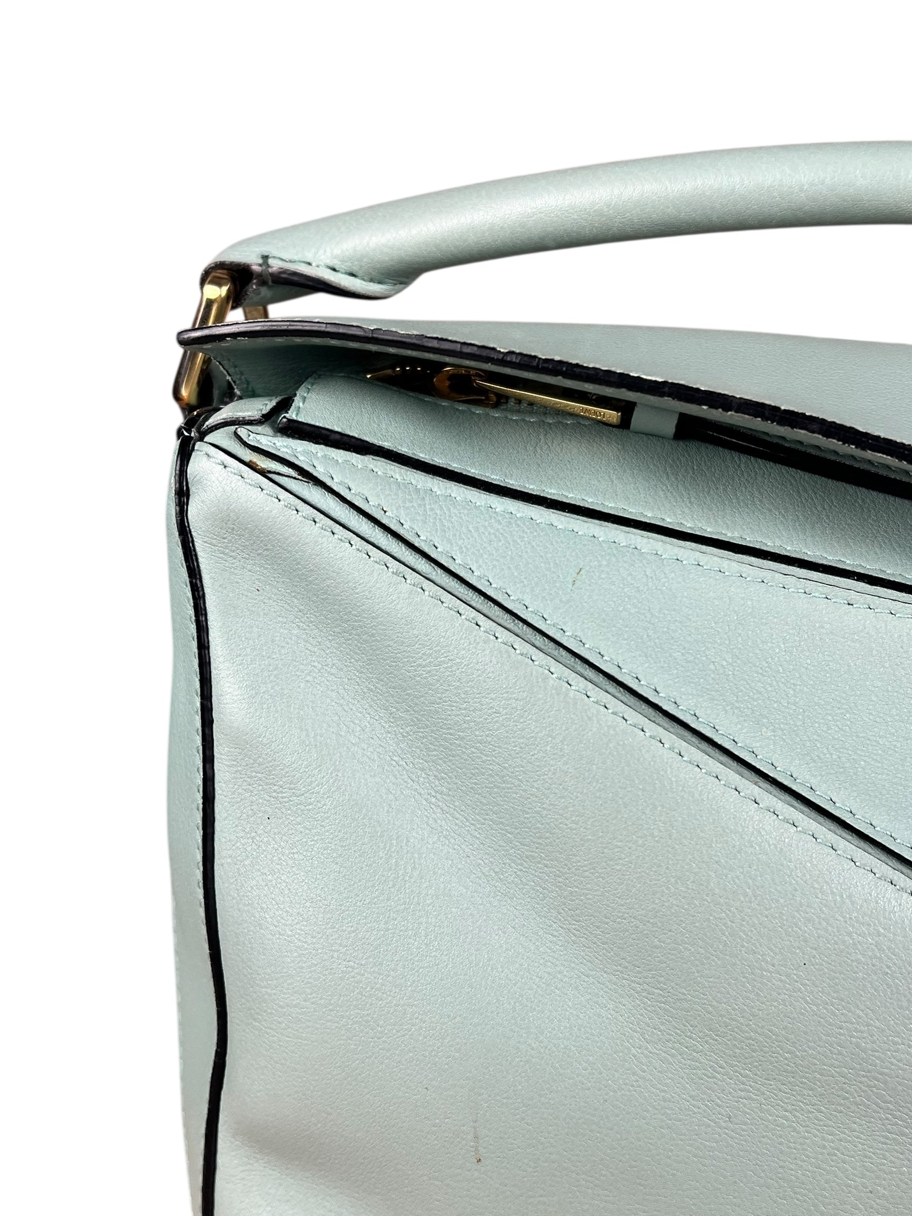 Loewe Green Medium Puzzle Bag