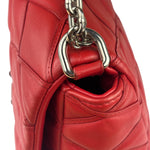 Louis Vuitton Red Lambskin GO-14 Malletage Shoulder Bag