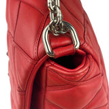 Louis Vuitton Red Lambskin GO-14 Malletage Shoulder Bag