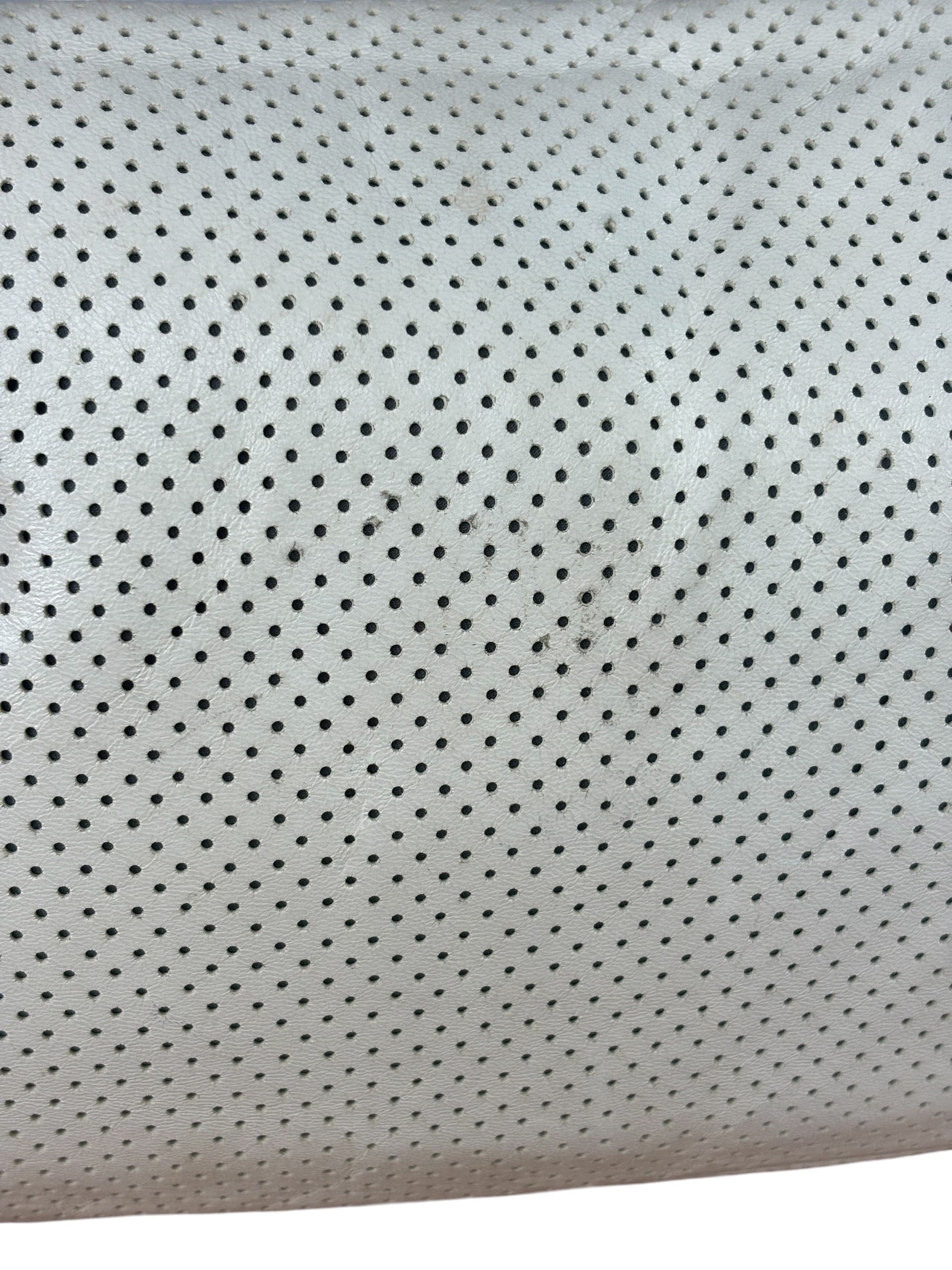 Chanel Ivory Perforated Drill Two-Tone Mademoiselle Flap Bag 2006