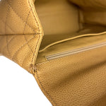 Chanel Beige Calfskin Kelly Top Handle Bag 2001