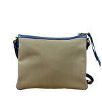 Prada Beige/Blue Jacquard Crossbody Bag