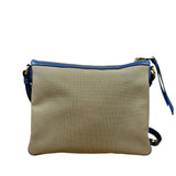 Prada Beige/Blue Jacquard Crossbody Bag