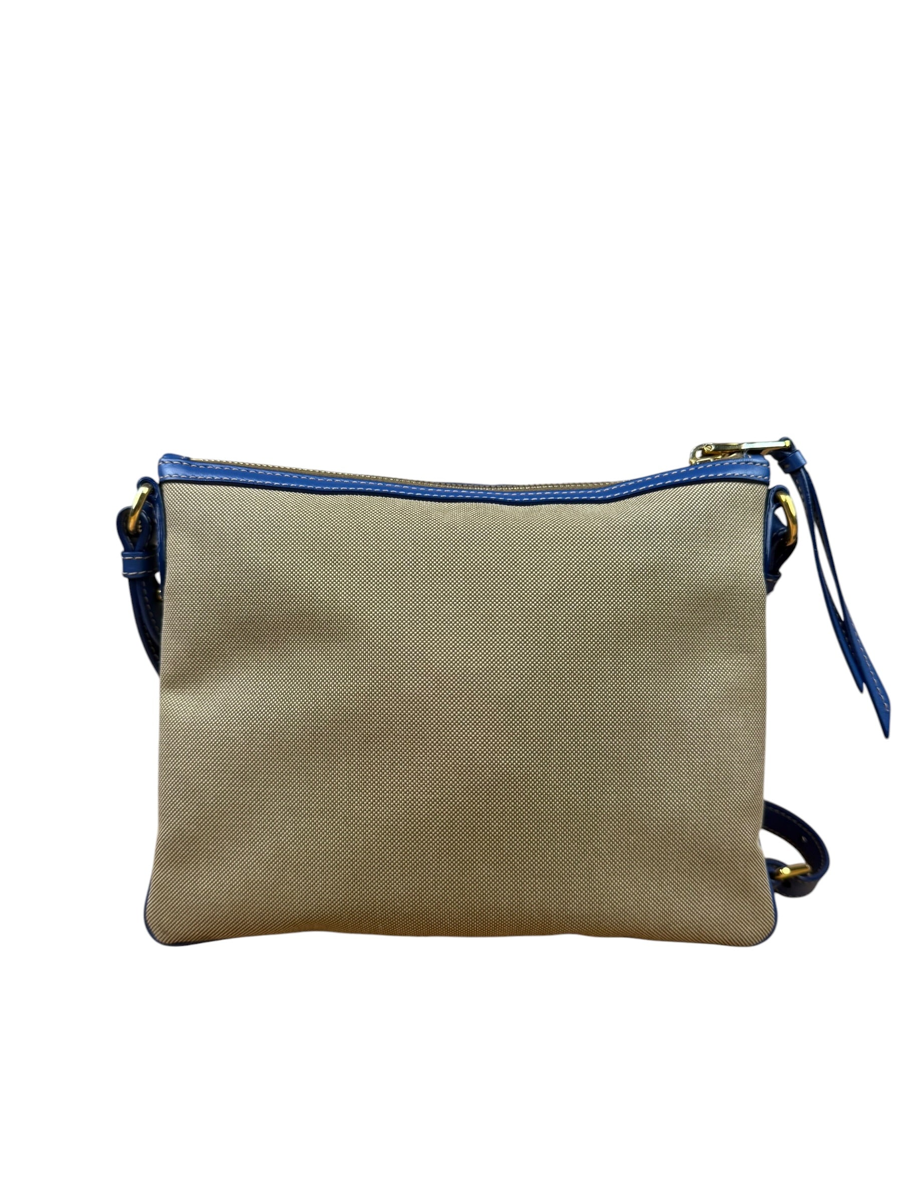 Prada Beige/Blue Jacquard Crossbody Bag