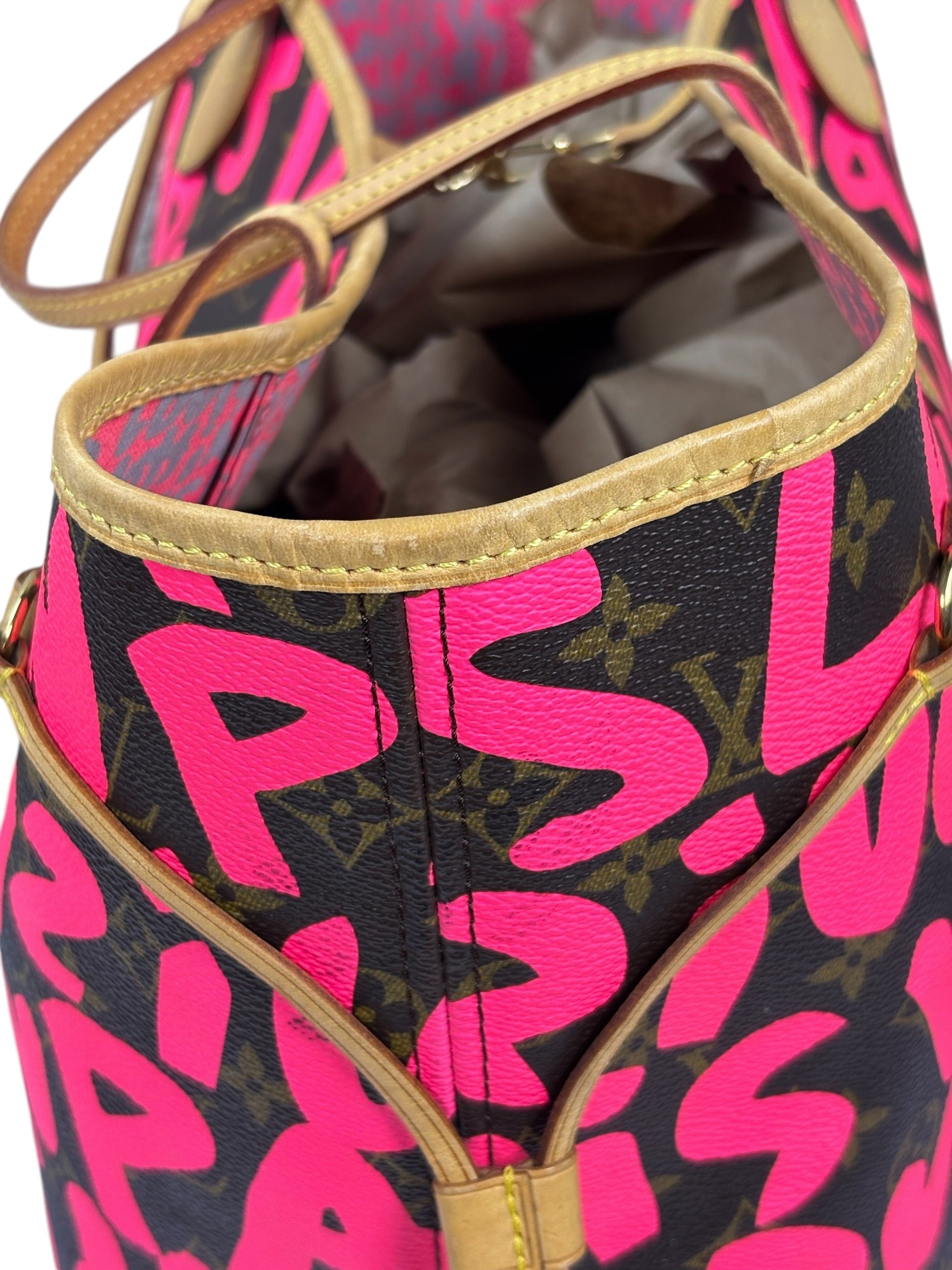 Louis Vuitton x Stephen Sprouse Graffiti Pink/Brown Monogram Neverfull GM