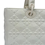 Christian Dior White Lady D-Joy Geometric 2Way Handbag