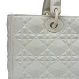 Christian Dior White Lady D-Joy Geometric 2Way Handbag