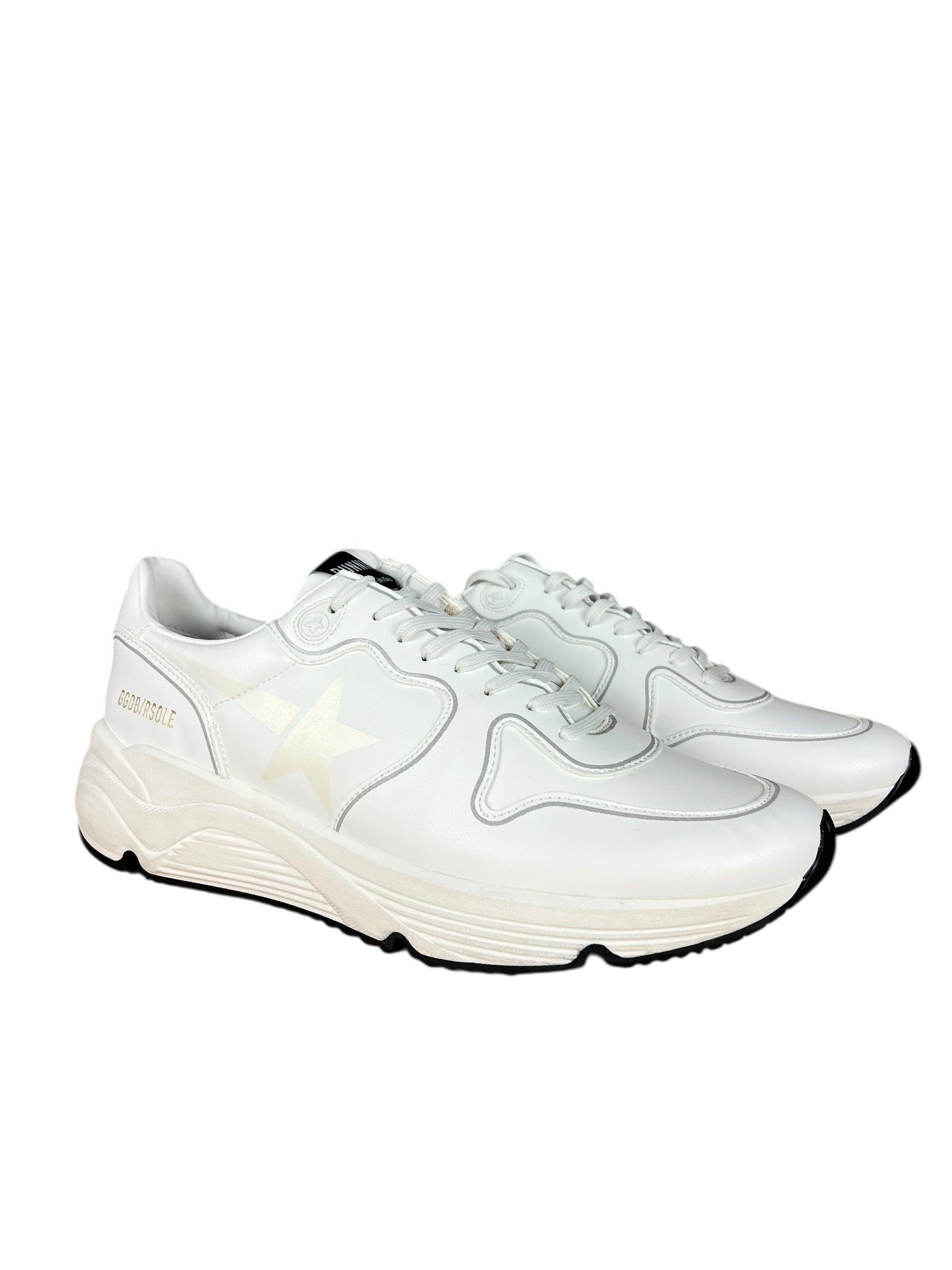 Golden Goose White Running Sole Sneakers