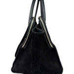 Celine Black Leather/Suede Trapeze Medium Handbag